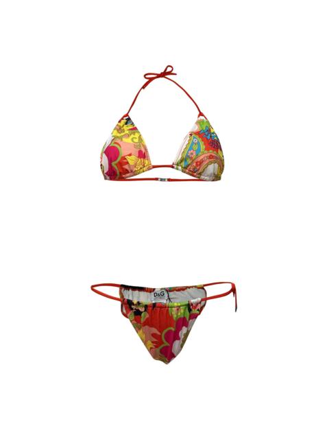 Other Designers D&G - D&G Floral Paisley Print Bikini