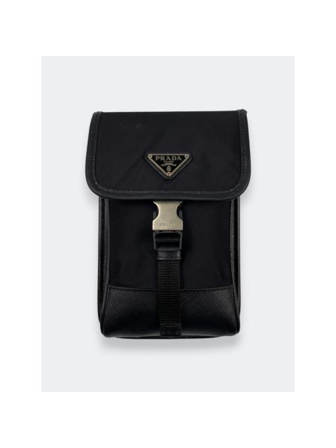 Prada Black Re-nylon and Saffiano Bag