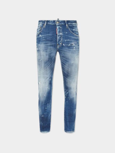 DSQUARED2 MEDIUM SPOTS WASH SKATER JEANS