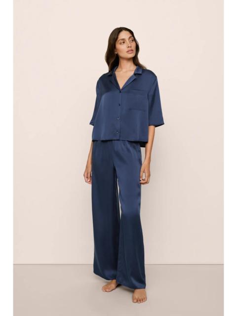 eberjey Inez Washable Silk Relaxed Wide Leg Pant PJ Set