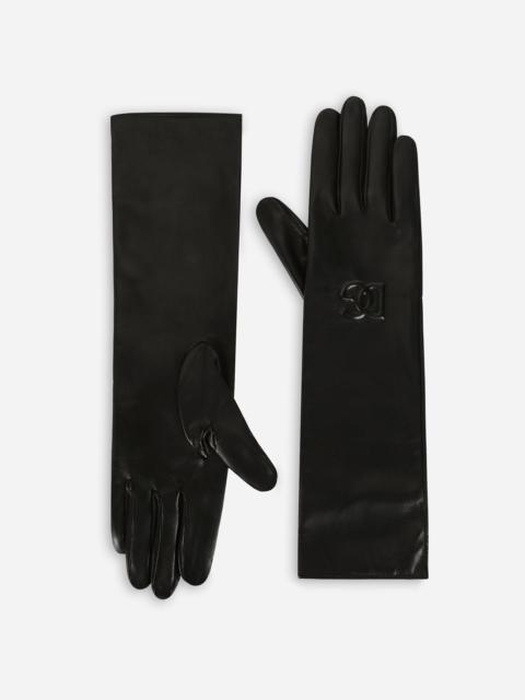 Dolce & Gabbana Long nappa leather gloves