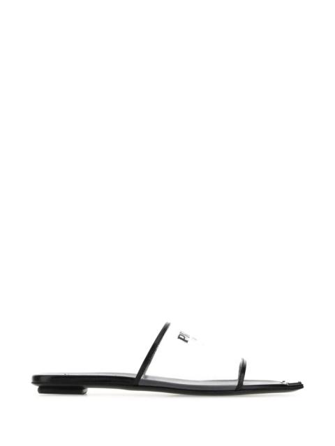 Prada Women Transparent Plex Slippers