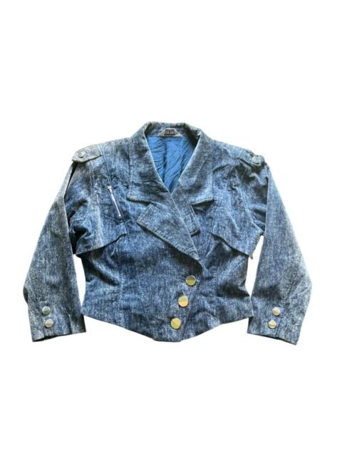 Other Designers If Six Was Nine × Japanese Brand × Le Grande Bleu (L.G.B.) - JAPANESE BRAND MUD BLUE WASH CROP TOP JACKET