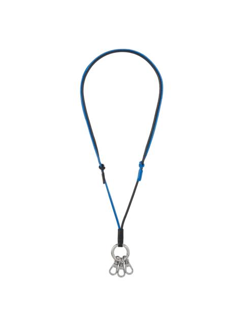 Blue & Black Lanyard Keychain