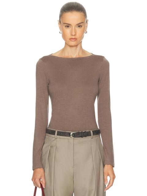 RENGGLI Long Sleeve Boatneck Tee