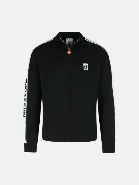 CASABLANCA BLACK MERINO WOOL SWEATSHIRT