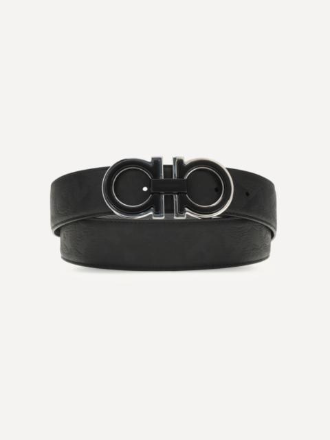 FERRAGAMO Reversible and adjustable Gancini Belt