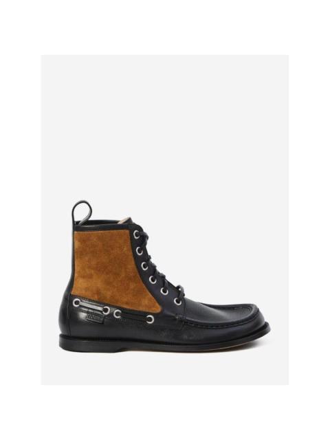 Loewe LOEWE Campo Black Leather Loafer Booties New & Authentic (Me