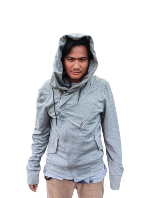 Other Designers Designer - Blue tornado japan asymmetric zipper hoodie