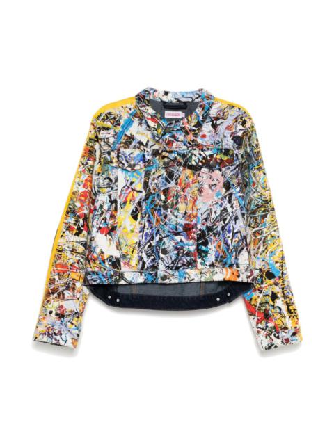 CHARLES JEFFREY LOVERBOY ART DENIM JACKET