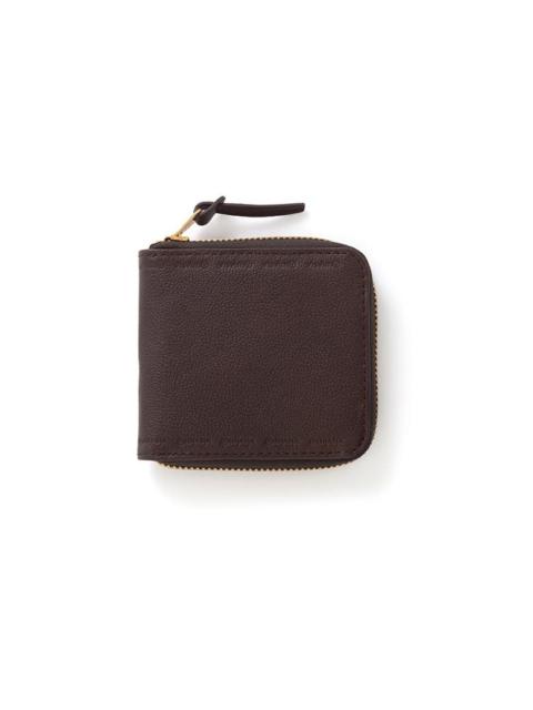 visvim LEATHER BI-FOLD (KNGR) DK.BROWN
