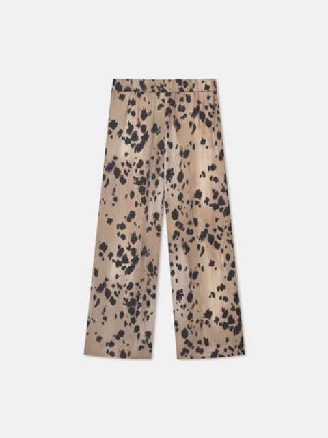 AERON CRUST
Animal print silk-blend pants