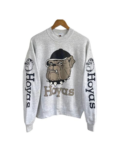 Other Designers Vintage - 💥 VTG GEORGETOWN HOYAS BASKETBALL BIG LOGO MIRROR SWEATSHIRT