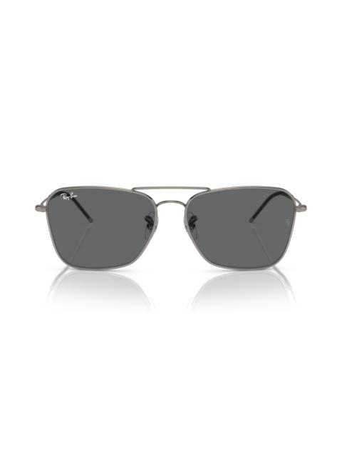 Ray-Ban Ray-Ban Caravan Reverse 61mm Square Sunglasses in Gunmetal at Nordstrom