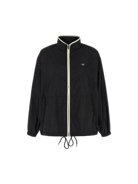 Prada PRADA Black Re-Nylon Windbreaker Jacket New & Authentic (Wom