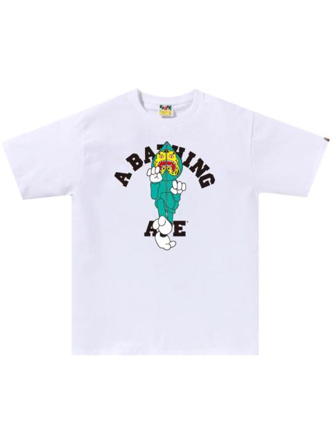 A BATHING APE® BAPE Tiger Milo College Tee 'White'