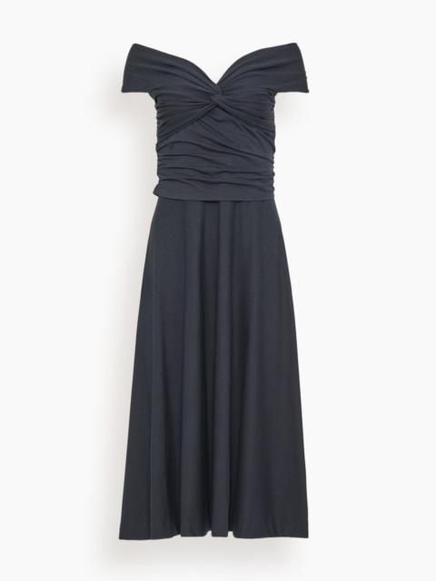 DOROTHEE SCHUMACHER Soft Drape Dress in Dark Navy