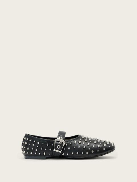 ALLSAINTS SABINE LEATHER STUD SHOES