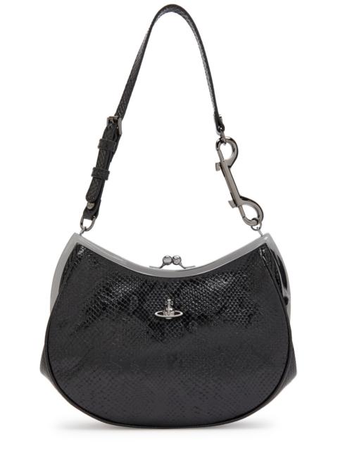 Vivienne Westwood Vivienne Westwood Charm Frame Python-effect Leather Shoulder bag