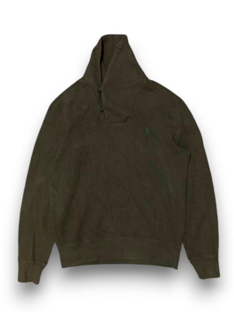Polo Ralph Lauren Polo Ralph Lauren Shawl Collar Button Pullover Sweater Brown