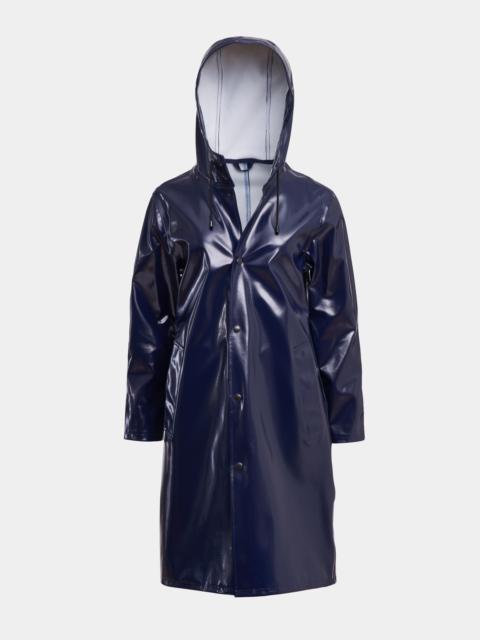 Stutterheim Stockholm Long Opal Raincoat Navy