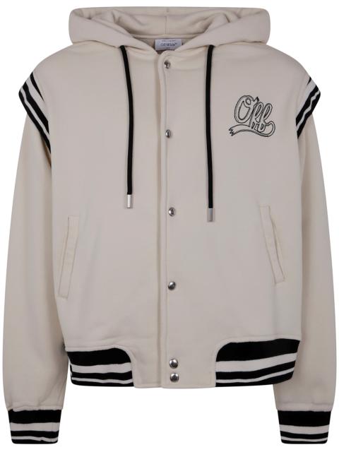 Off-White Off White Off Fleece Varsity Hoodie