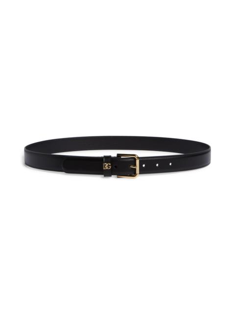 Dolce & Gabbana Logo Leather Belt