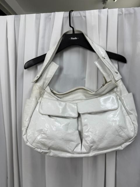 Yohji Yamamoto Yohji yamamoto Noir patent leather multi-pocket shoulder bag 