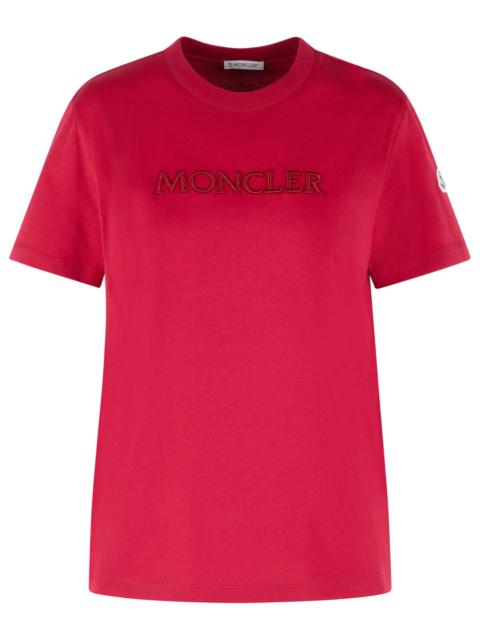 Moncler Moncler Cherry Pink Cotton T-Shirt Women