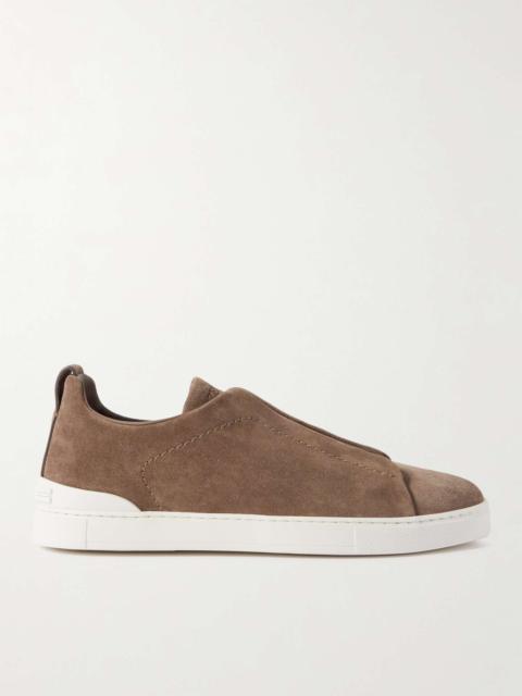 Triple Stitch Suede Sneakers