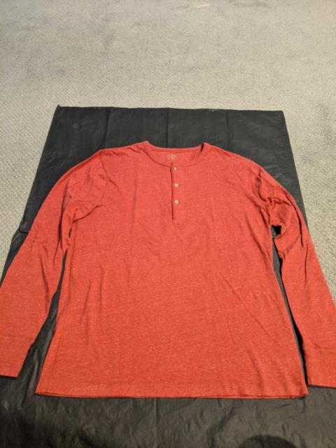 Other Designers J.Crew - J Crew Orange Henley Large