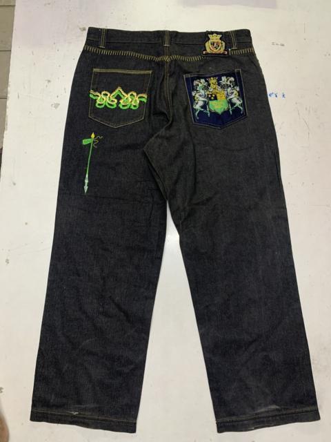 Other Designers Designer - Crown holder distressed jeans