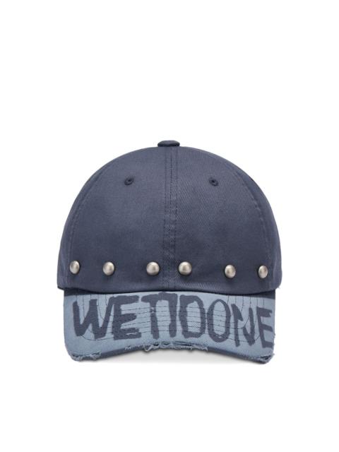 We11done STUDDED DISTRESSED BASEBALL CAP
