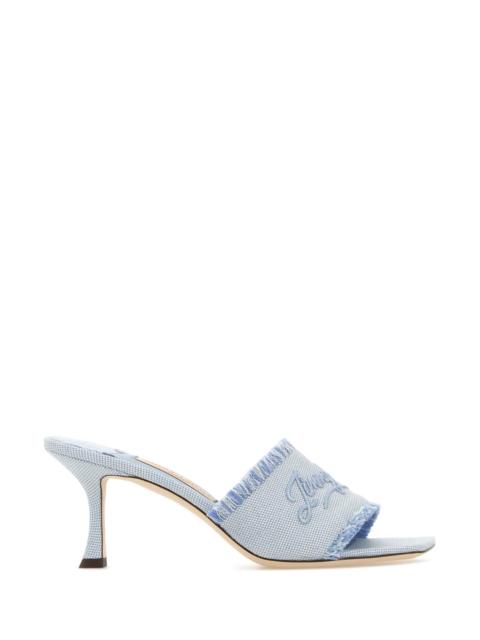 JIMMY CHOO Jimmy Choo Women Two-Tone Canvas Alexia 70 Mules