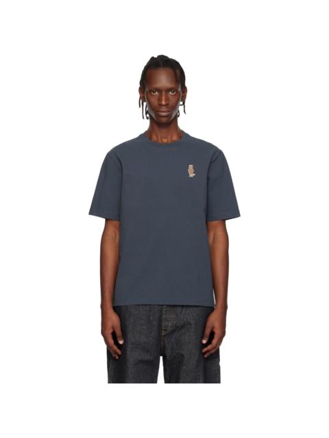 Maison Kitsuné Navy Dressed Fox Comfort T-shirt