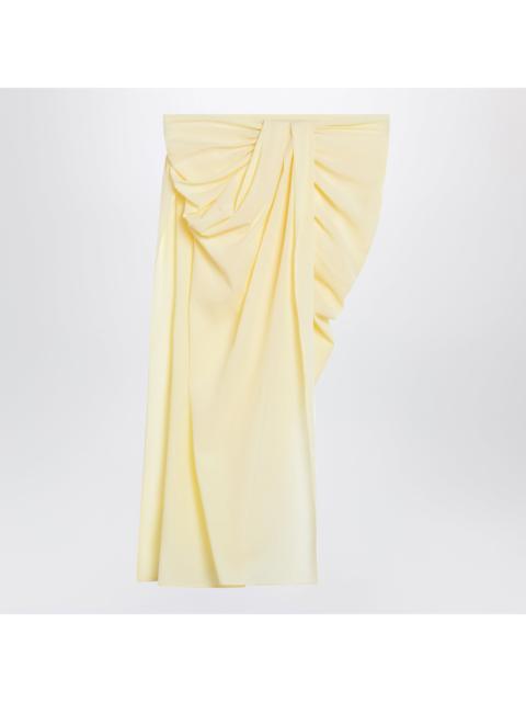 JACQUEMUS Jacquemus Light Yellow Asymmetric Pareo Skirt Women