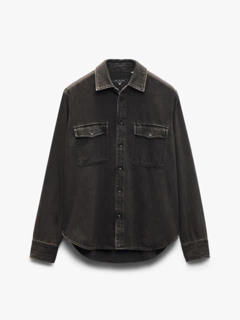 rag & bone Jack Infuse Denim Shirt
Ultra Featherweight in Infuse Brown Black