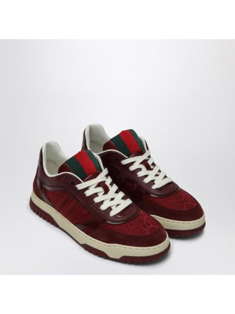 GUCCI Gucci Re-Web Sneaker In Burgundy Gg Fabric Women
