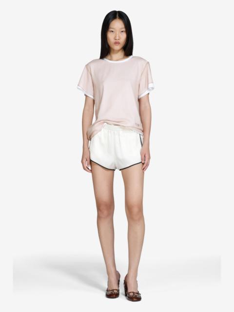 N°21 SHORTS WITH CONTRASTING PROFILE