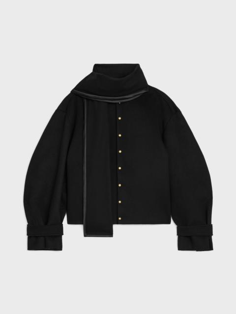 CELINE scarf jacket IN WOOL CLOTH