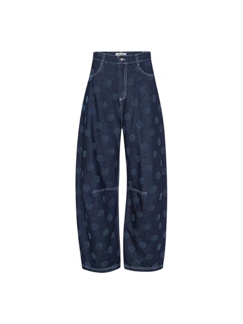HENRIK VIBSKOV POST DENIM PANTS - NEEDLE PUNCH DOTS