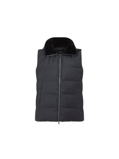 Yves Salomon Gilet Grey