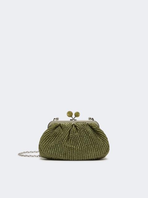 WEEKEND Max Mara Small raffia-effect Pasticcino Bag - SAGE GREEN