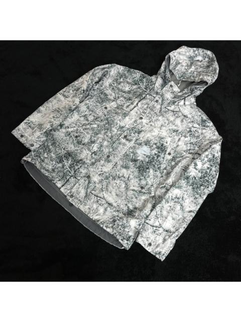 and Wander 2017AW White Forest Print Waterproof Jacket