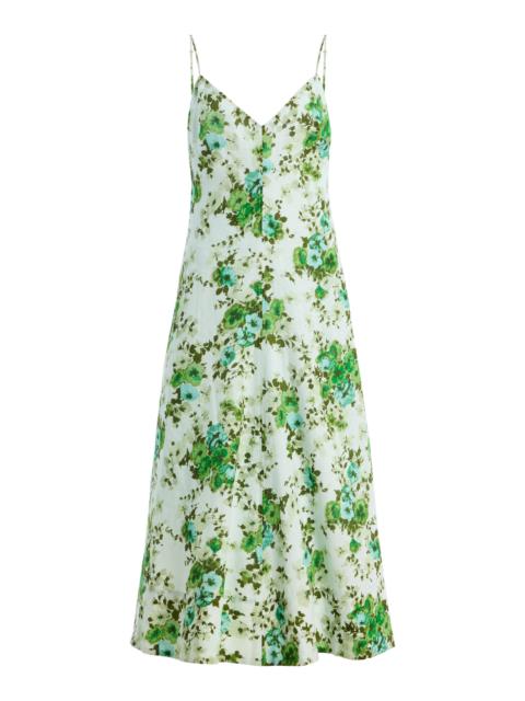 Cara Cara Mae Linen Dress green