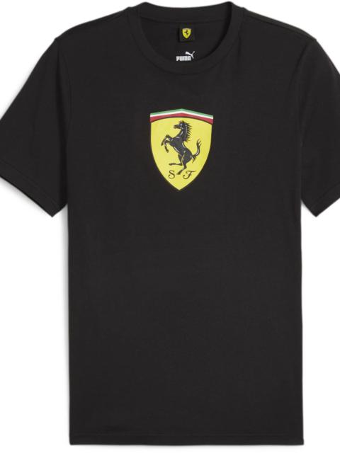 PUMA Puma Adult Ferrari Racing Black Logo Shield T-Shirt