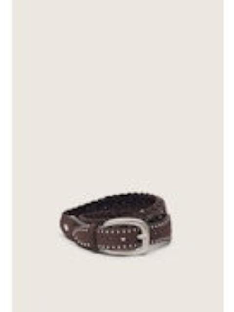Golden Goose Golden Goose Women Houston Suede Belt With Micro Studs