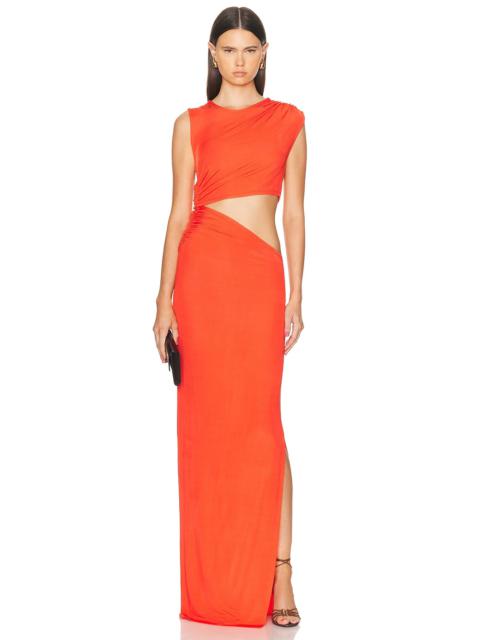ATLEIN Cut Out Sleeveless Long Dress