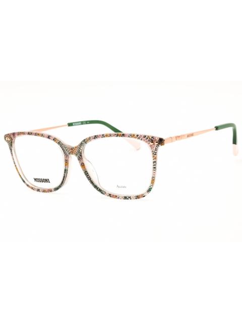 Missoni Missoni Ladies Black Rectangular Eyeglass Frames MIS0085