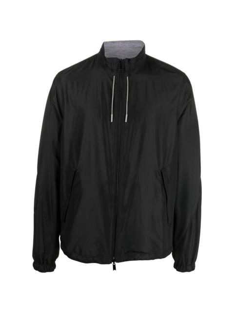 ZEGNA logo-print reversible jacket